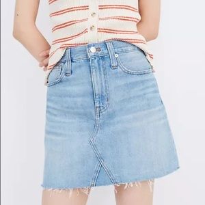 Madewell Rigid Denim A-Line Denim Skirt